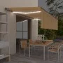 Toldo automático persiana LED sensor de viento 5x3m de vidaXL, Toldos - Ref: Foro24-3069473, Precio: 654,23 €, Descuento: %