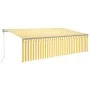 Toldo automático persiana LED sensor de viento 5x3m de vidaXL, Toldos - Ref: Foro24-3069473, Precio: 654,23 €, Descuento: %