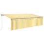 Toldo automático persiana LED sensor de viento 5x3m de vidaXL, Toldos - Ref: Foro24-3069473, Precio: 573,33 €, Descuento: %
