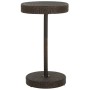 Mesa de jardín de ratán sintético marrón 60,5x106 cm de , Mesas de jardín - Ref: Foro24-45855, Precio: 124,19 €, Descuento: %