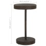 Mesa de jardín de ratán sintético marrón 60,5x106 cm de , Mesas de jardín - Ref: Foro24-45855, Precio: 124,19 €, Descuento: %