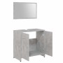 Conjunto de muebles de baño madera contrachapada gris hormigón de , Muebles de baño - Ref: Foro24-802583, Precio: 88,23 €, De...