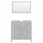 Conjunto de muebles de baño madera contrachapada gris hormigón de , Muebles de baño - Ref: Foro24-802583, Precio: 88,23 €, De...