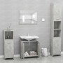 Conjunto de muebles de baño madera contrachapada gris hormigón de , Muebles de baño - Ref: Foro24-802583, Precio: 88,23 €, De...