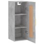 Armario de pared madera ingeniería gris hormigón 34,5x34x90 cm de , Aparadores - Ref: Foro24-830488, Precio: 48,17 €, Descuen...