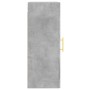Armario de pared madera ingeniería gris hormigón 34,5x34x90 cm de , Aparadores - Ref: Foro24-830488, Precio: 48,17 €, Descuen...