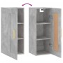 Armario de pared madera ingeniería gris hormigón 34,5x34x90 cm de , Aparadores - Ref: Foro24-830488, Precio: 48,17 €, Descuen...