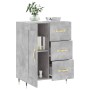 Aparador de madera de ingeniería gris hormigón 69,5x34x90 cm de , Aparadores - Ref: Foro24-830240, Precio: 91,92 €, Descuento: %