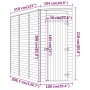 Caseta de almacenaje de jardín madera de pino 100x310x218 cm de , Cobertizos - Ref: Foro24-318202, Precio: 663,26 €, Descuent...