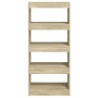 Estantería madera contrachapada color roble Sonoma 60x30x135 cm de , Librerías y estanterías - Ref: Foro24-811667, Precio: 68...