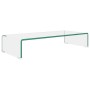 Soporte para TV/Elevador monitor cristal claro 70x30x13 cm de , Muebles TV - Ref: Foro24-244128, Precio: 95,12 €, Descuento: %