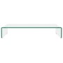 Soporte para TV/Elevador monitor cristal claro 70x30x13 cm de , Muebles TV - Ref: Foro24-244128, Precio: 95,12 €, Descuento: %