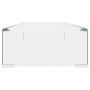 Soporte para TV/Elevador monitor cristal claro 70x30x13 cm de , Muebles TV - Ref: Foro24-244128, Precio: 95,12 €, Descuento: %