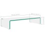 Soporte para TV/Elevador monitor cristal claro 70x30x13 cm de , Muebles TV - Ref: Foro24-244128, Precio: 95,12 €, Descuento: %