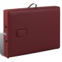 Mesa camilla de masaje de madera plegable de dos cuerpos rojos de , Mesas de masaje - Ref: Foro24-110076, Precio: 133,74 €, D...