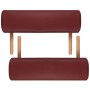 Mesa camilla de masaje de madera plegable de dos cuerpos rojos de , Mesas de masaje - Ref: Foro24-110076, Precio: 133,74 €, D...
