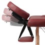 Mesa camilla de masaje de madera plegable de dos cuerpos rojos de , Mesas de masaje - Ref: Foro24-110076, Precio: 133,74 €, D...