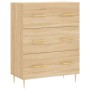 Aparador de madera de ingeniería roble Sonoma 69,5x34x90 cm de , Aparadores - Ref: Foro24-827839, Precio: 95,23 €, Descuento: %