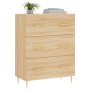 Aparador de madera de ingeniería roble Sonoma 69,5x34x90 cm de , Aparadores - Ref: Foro24-827839, Precio: 95,23 €, Descuento: %