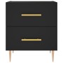 Mesita de noche madera de ingeniería negro 40x35x47,5 cm de , Mesitas de noche - Ref: Foro24-827278, Precio: 63,54 €, Descuen...