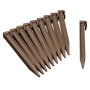 Nature Piquetas de anclaje para jardín 10 unidades gris taupe de , Ribetes y bordes para jardín - Ref: Foro24-428504, Precio:...