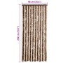 Cortina mosquitera beige y marrón claro chenilla 90x200 cm de , Mosquiteras para ventanas - Ref: Foro24-315121, Precio: 53,87...