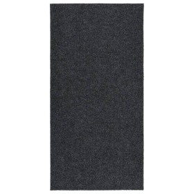 Alfombra de pasillo atrapa suciedad 100x200 cm gris antracita en Alfombras | Comprar online en Foru.es