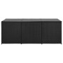 Caja de almacenaje de jardín ratán sintético negro 180x90x70 cm de , Cajas de almacenaje para exteriores - Ref: Foro24-46477,...