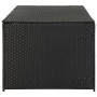 Caja de almacenaje de jardín ratán sintético negro 180x90x70 cm de , Cajas de almacenaje para exteriores - Ref: Foro24-46477,...