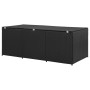 Caja de almacenaje de jardín ratán sintético negro 180x90x70 cm de , Cajas de almacenaje para exteriores - Ref: Foro24-46477,...