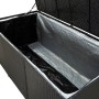 Caja de almacenaje de jardín ratán sintético negro 180x90x70 cm de , Cajas de almacenaje para exteriores - Ref: Foro24-46477,...