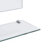 Espejo de pared con estante de vidrio templado 100x60 cm en Espejos | Comprar online en Foru.es