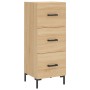 Aparador madera contrachapada color roble Sonoma 34,5x34x90 cm de , Aparadores - Ref: Foro24-828607, Precio: 75,82 €, Descuen...