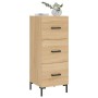 Aparador madera contrachapada color roble Sonoma 34,5x34x90 cm de , Aparadores - Ref: Foro24-828607, Precio: 75,82 €, Descuen...