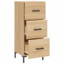 Aparador madera contrachapada color roble Sonoma 34,5x34x90 cm de , Aparadores - Ref: Foro24-828607, Precio: 75,82 €, Descuen...