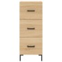 Aparador madera contrachapada color roble Sonoma 34,5x34x90 cm de , Aparadores - Ref: Foro24-828607, Precio: 75,82 €, Descuen...