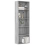 Estantería 5 niveles madera contrachapada gris 60x30x189 cm de , Librerías y estanterías - Ref: Foro24-815400, Precio: 109,69...