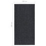 Alfombra de pasillo atrapa suciedad 100x200 cm gris antracita en Alfombras | Comprar online en Foru.es