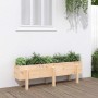 Arriate elevado de jardín madera maciza de pino 121x30x38 cm de , Maceteros y jardineras - Ref: Foro24-825198, Precio: 65,32 ...