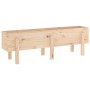 Arriate elevado de jardín madera maciza de pino 121x30x38 cm de , Maceteros y jardineras - Ref: Foro24-825198, Precio: 65,32 ...