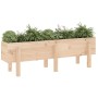 Arriate elevado de jardín madera maciza de pino 121x30x38 cm de , Maceteros y jardineras - Ref: Foro24-825198, Precio: 65,32 ...