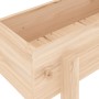 Arriate elevado de jardín madera maciza de pino 121x30x38 cm de , Maceteros y jardineras - Ref: Foro24-825198, Precio: 65,32 ...