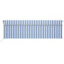 Toldo automático persiana LED sensor viento azul blanco 5x3 m de vidaXL, Toldos - Ref: Foro24-3069471, Precio: 574,77 €, Desc...