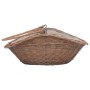 Cesta para leña con asa sauce natural 60x44x55 cm de , Bolsas y soportes de leña - Ref: Foro24-286988, Precio: 61,65 €, Descu...