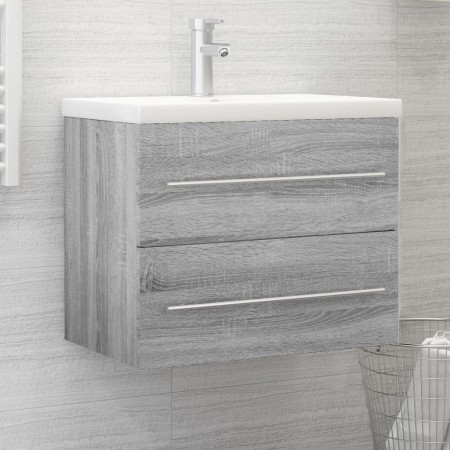 Mueble de lavabo madera contrachapada gris Sonoma 60x38,5x48 cm de , Muebles de baño - Ref: Foro24-815643, Precio: 58,88 €, D...