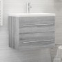 Mueble de lavabo madera contrachapada gris Sonoma 60x38,5x48 cm de , Muebles de baño - Ref: Foro24-815643, Precio: 58,88 €, D...