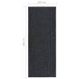 Alfombra de pasillo atrapa suciedad 100x250 cm gris antracita en Alfombras | Comprar online en Foru.es