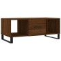 Mesa de centro madera contrachapada roble marrón 102x50x40 cm de , Mesas de centro - Ref: Foro24-829331, Precio: 56,71 €, Des...