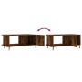 Mesa de centro madera contrachapada roble ahumado 90x50x40 cm de , Mesas de centro - Ref: Foro24-829505, Precio: 61,29 €, Des...