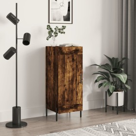 Aparador madera de ingeniería roble ahumado 34,5x34x90 cm de , Aparadores - Ref: Foro24-830457, Precio: 63,42 €, Descuento: %